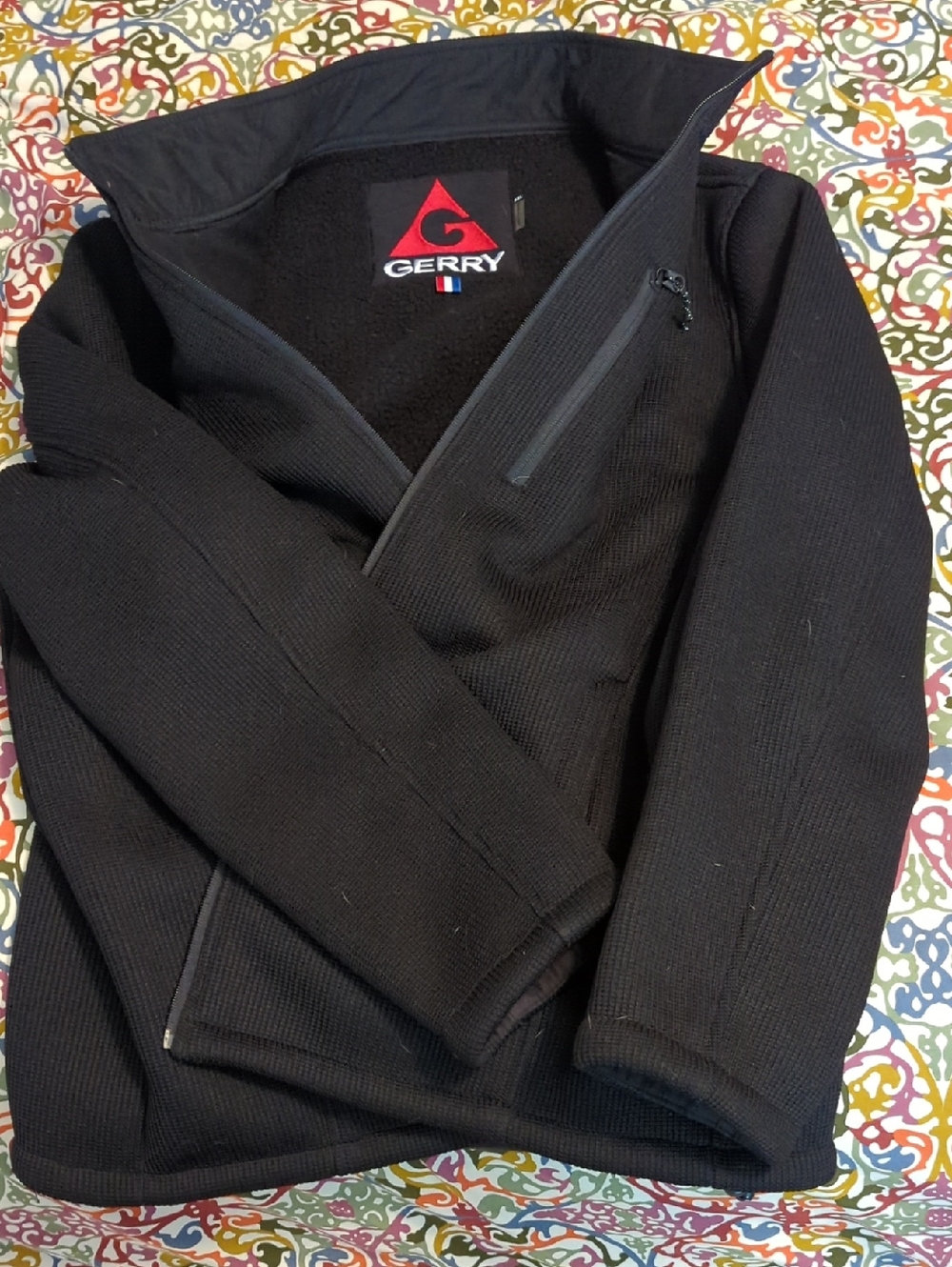 Gerry Black Fleece-Lined Zip Jacket